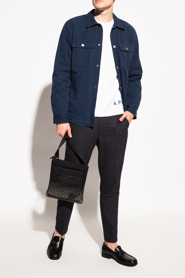 Navy blue Jacket with pockets A.P.C. New Balance Marinebla sweatshirt med lomme med lynlas VbjdevelopmentsShops Germany